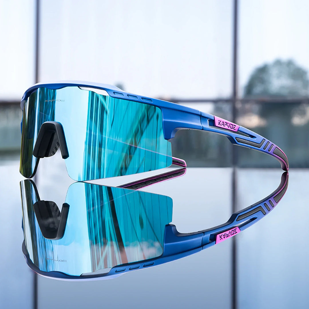 Aerovex - Mirrored Wraparound Cycling Sunglasses