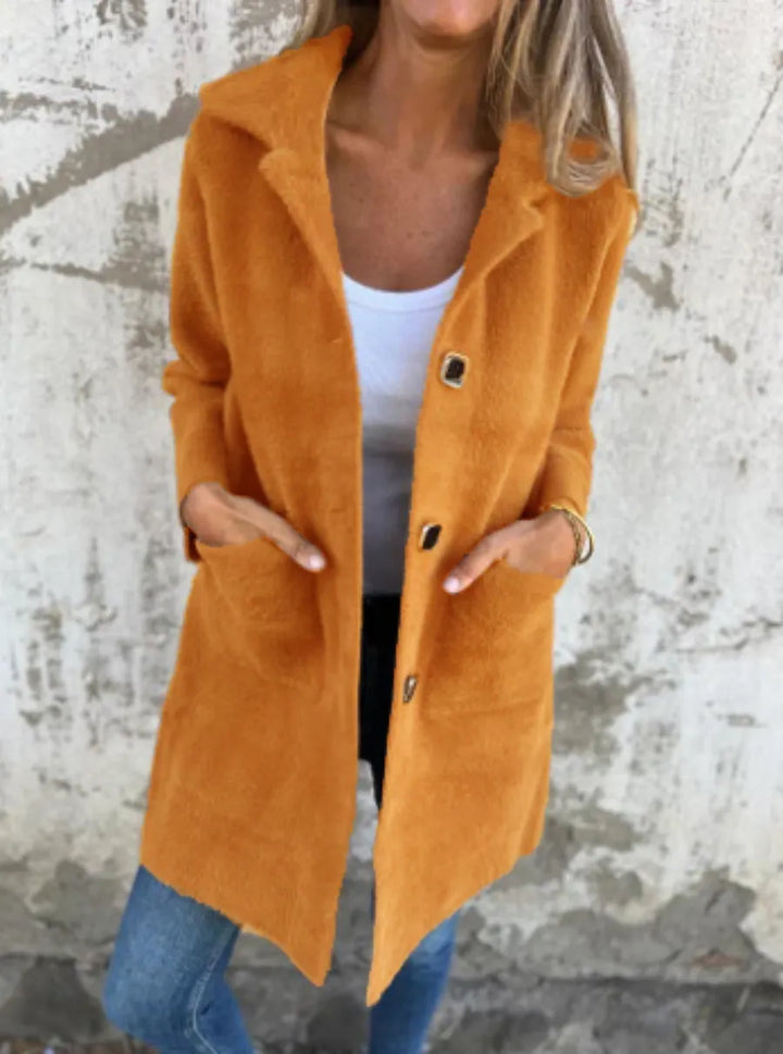 Dorothie - Coat With Lapel Collar and Patch Pockets