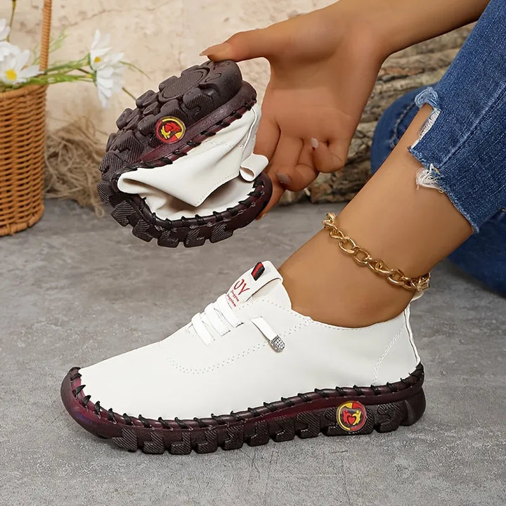 Hilga - Flexible Sole Lace Up Sneakers