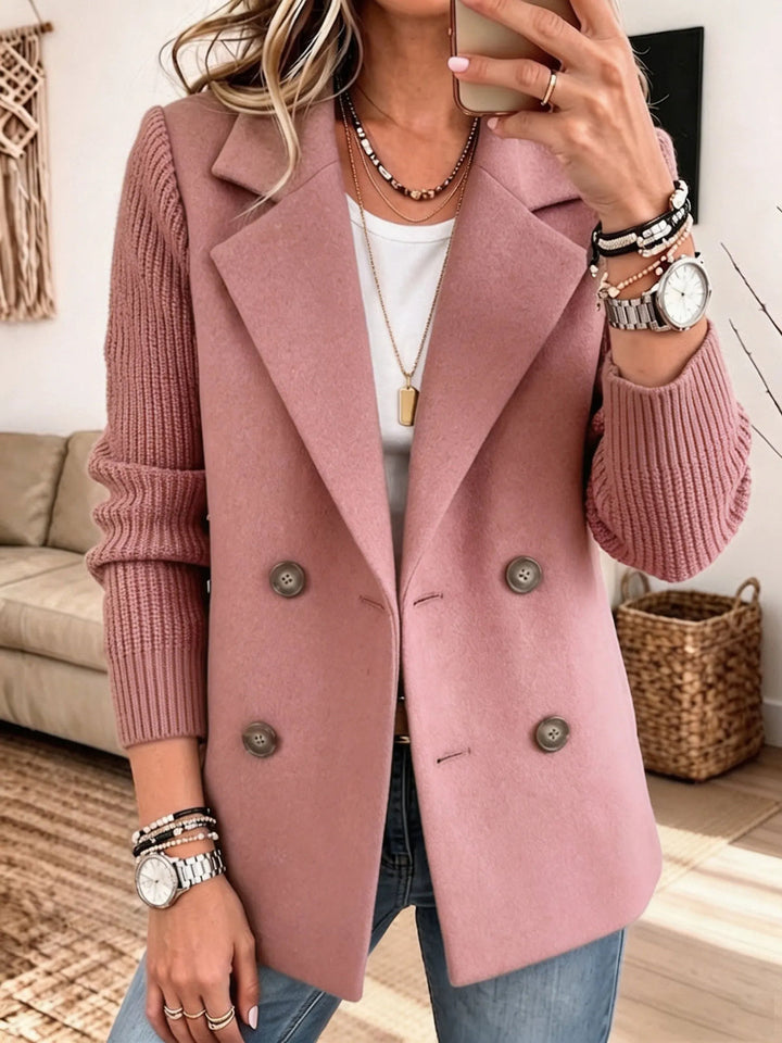 Winchell - Stylish Autumn Jacket With Knitted Sleeves