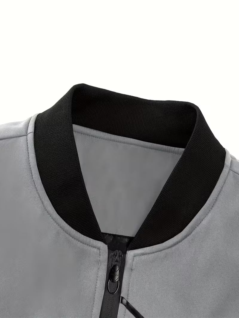 Akrum - Casual Bomber Jacket With Zipper