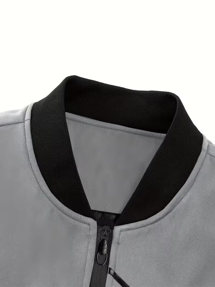 Akrum - Casual Bomber Jacket With Zipper