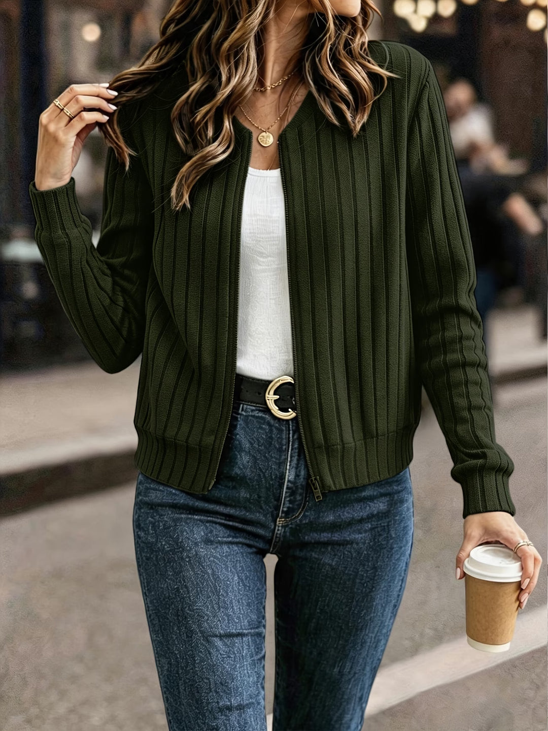 Nalia - Lone Sleeve Knitted Jacket