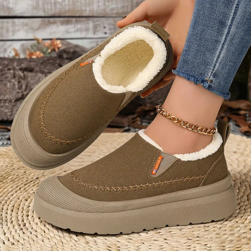Adelya - Elegant Shoes With Faux Fur Lining