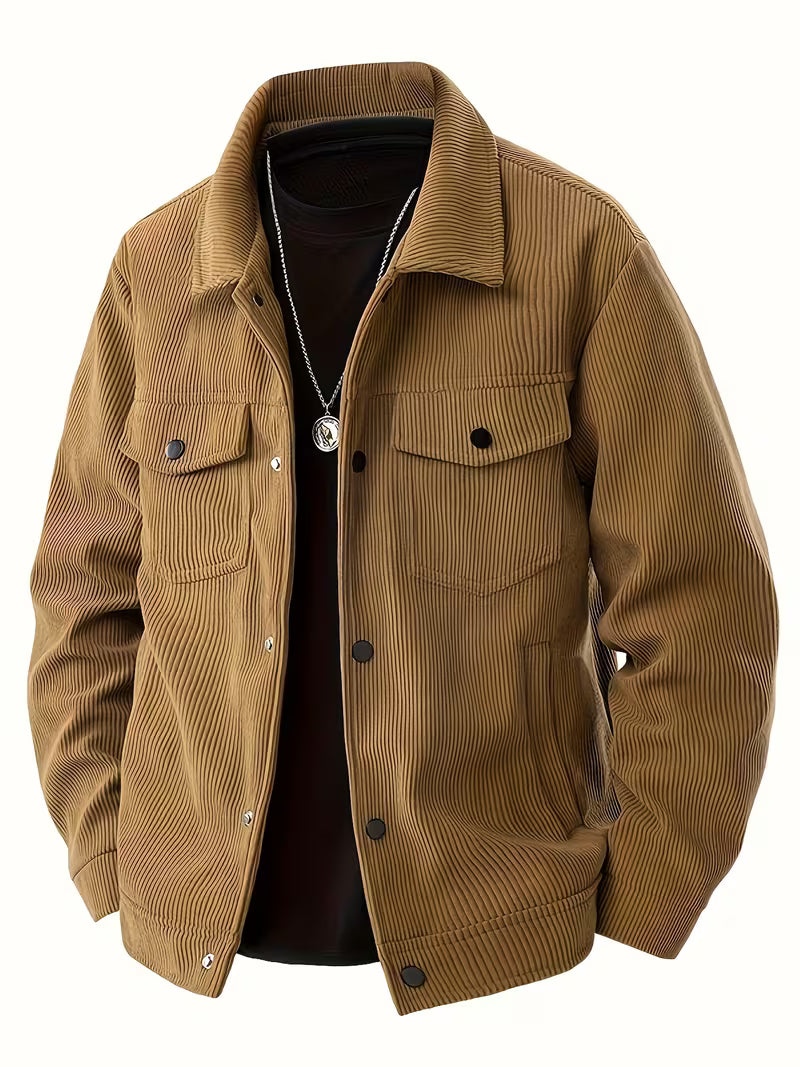 Matthaus - Corduroy Jacket With Collar and Flap Pockets
