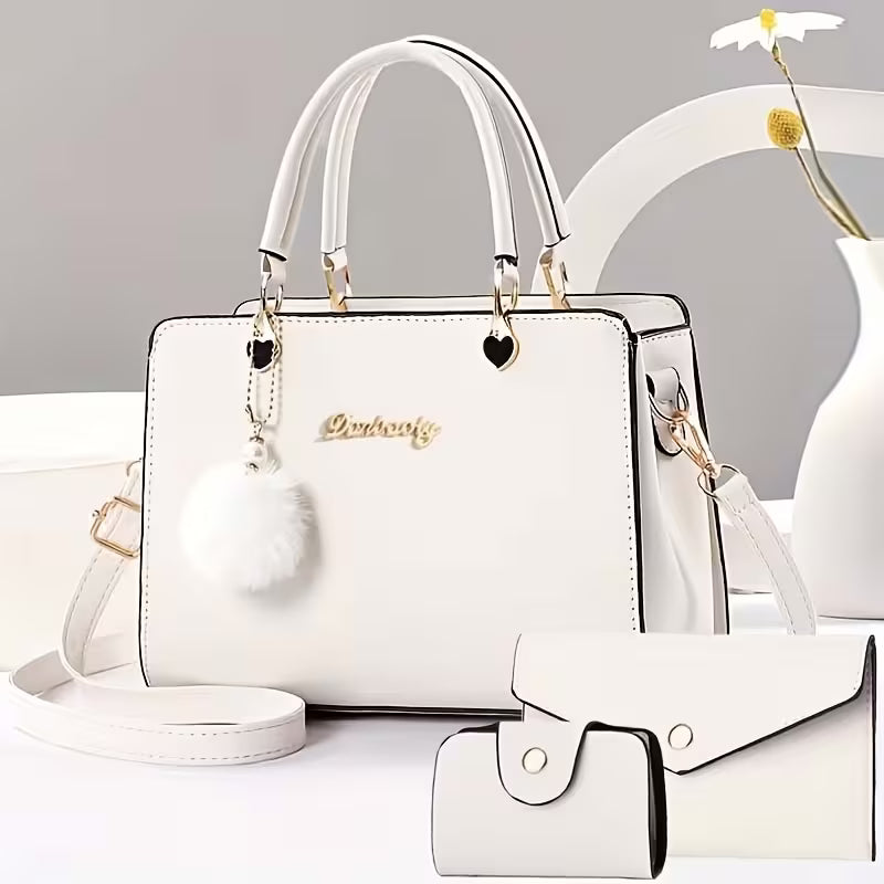 Sanika - Handbag With Pom-Pom Charm and Shoulder Strap