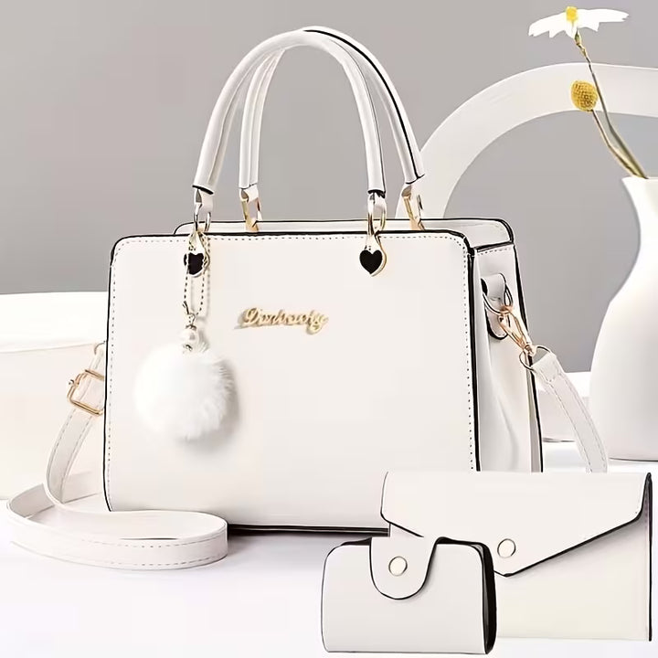 Sanika - Handbag With Pom-Pom Charm and Shoulder Strap