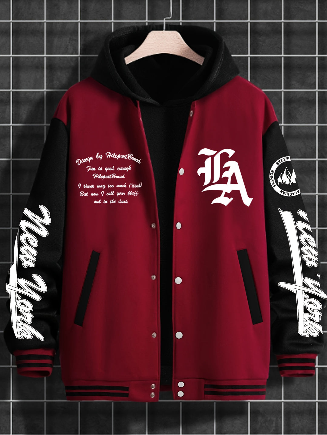 Steinke - Baseball Jacket With Button-Up Front