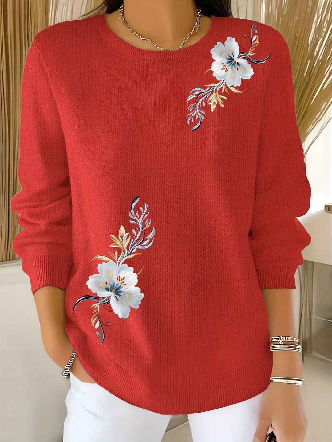 Meyla - Elegant Long Sleeve Sweater
