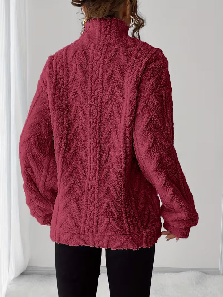 Nessia - Versatile Warm Fleece Sweatshirt