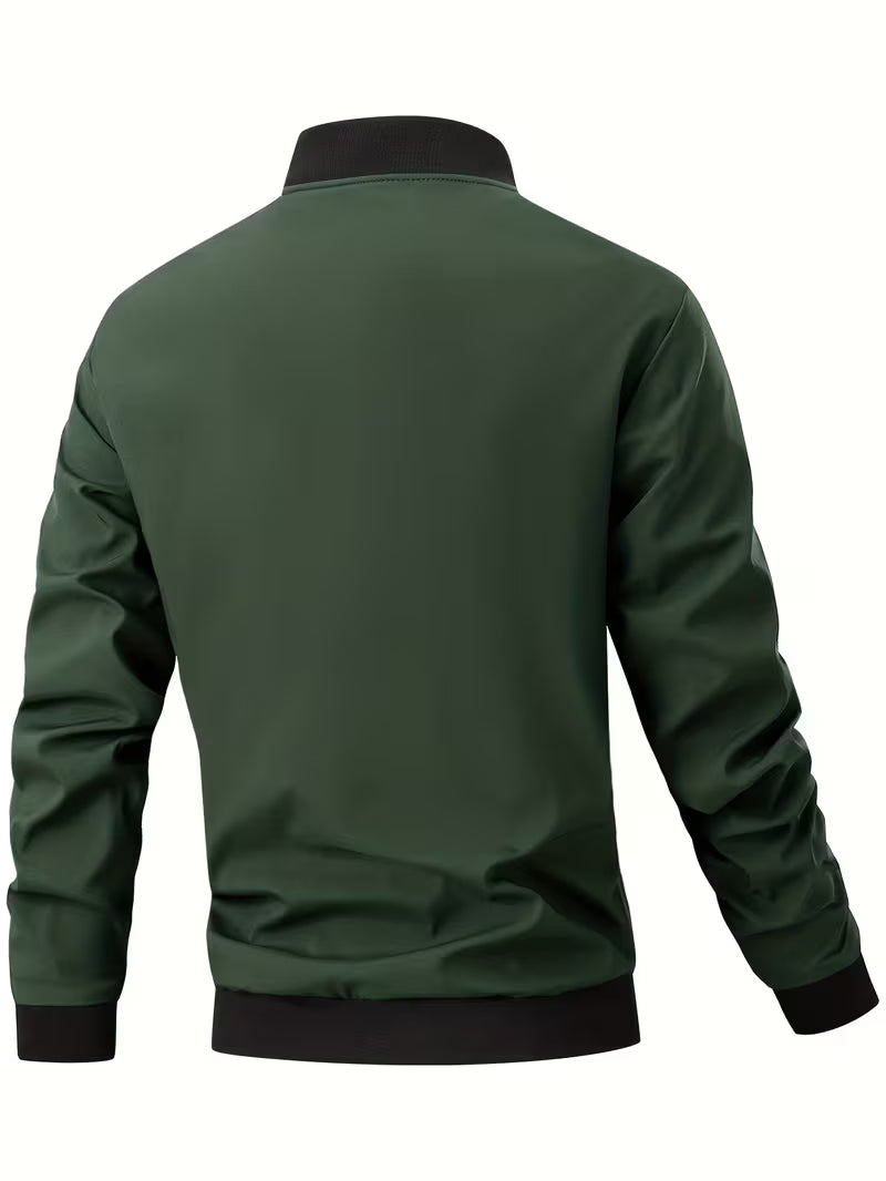 Akrum - Casual Bomber Jacket With Zipper