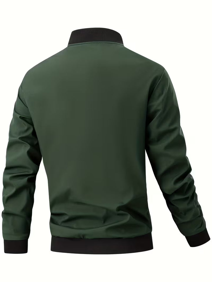 Akrum - Casual Bomber Jacket With Zipper