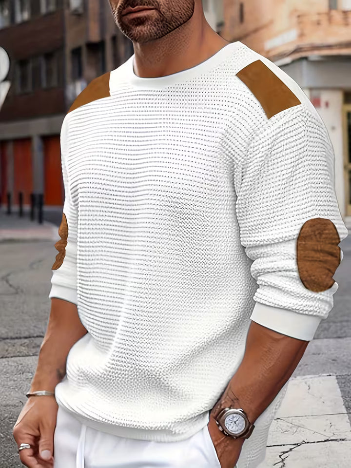Joaol - Casual Waffle Knit Sweatshirt