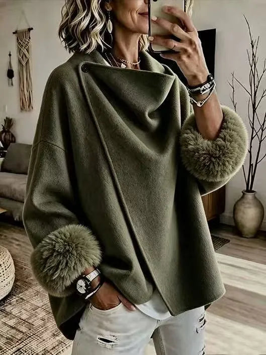 Maddia - Elegant Faux Fur Jacket