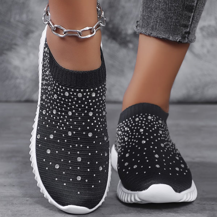 Elizaa - Comfortable Sneaker With Rhinestone