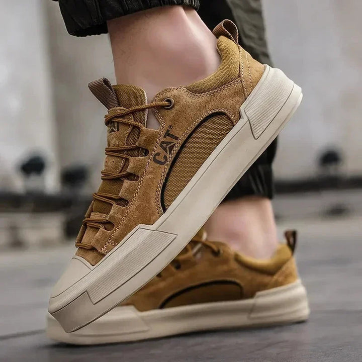 Atherton - Casual Suede Lace Up Sneakers