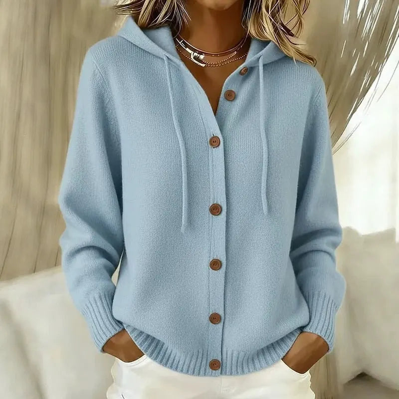 Hassiba - Cozy Hooded Cardigan