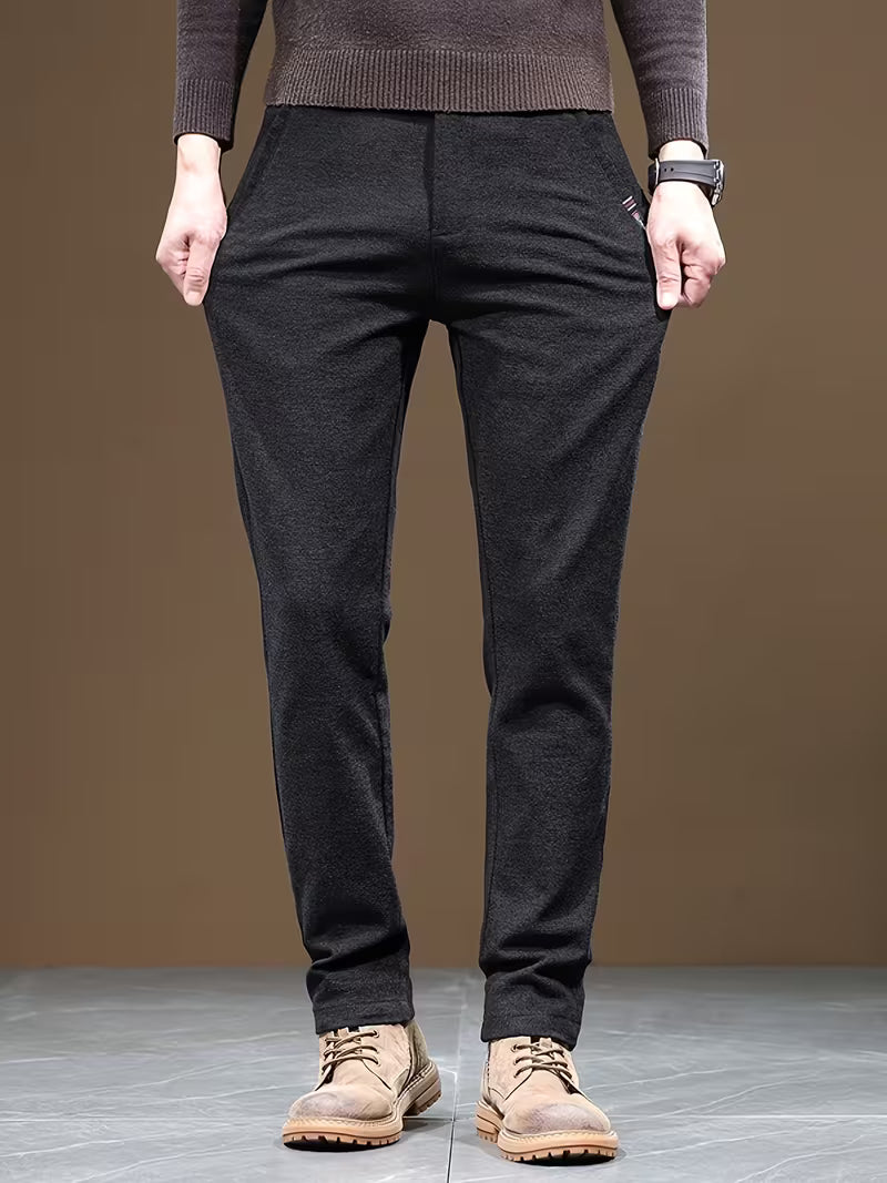 Talcott - Slim Fit Textured Casual Trousers