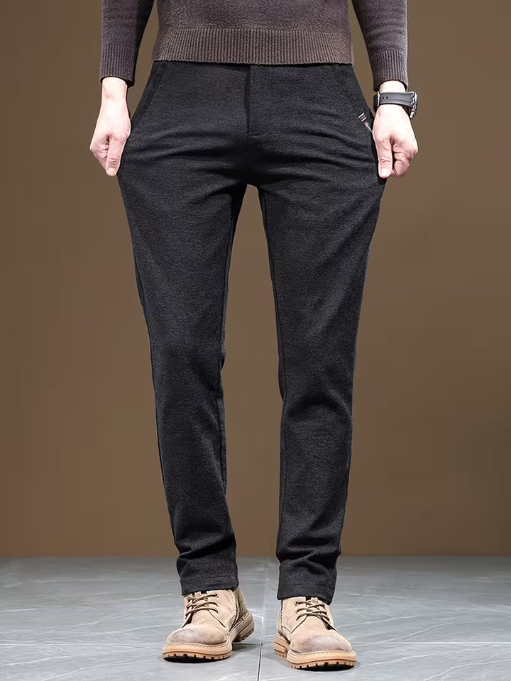 Talcott - Slim Fit Textured Casual Trousers