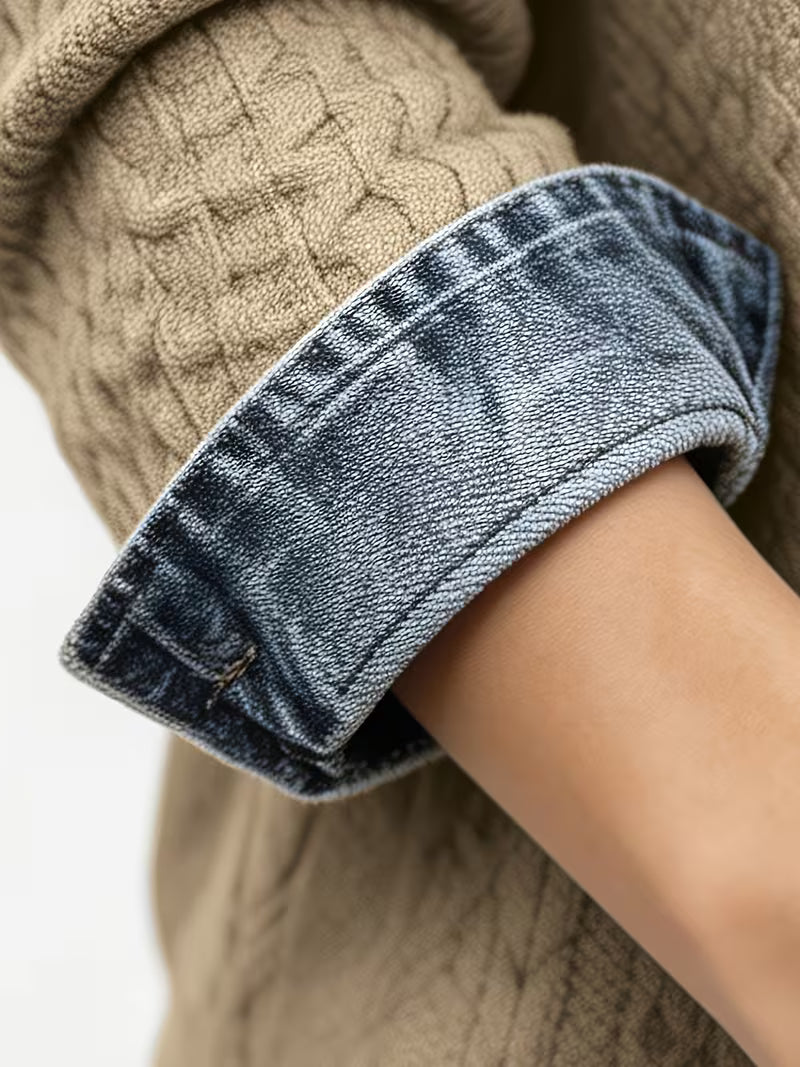 Leoora - Long-Sleeve Patch Pocket Shirt