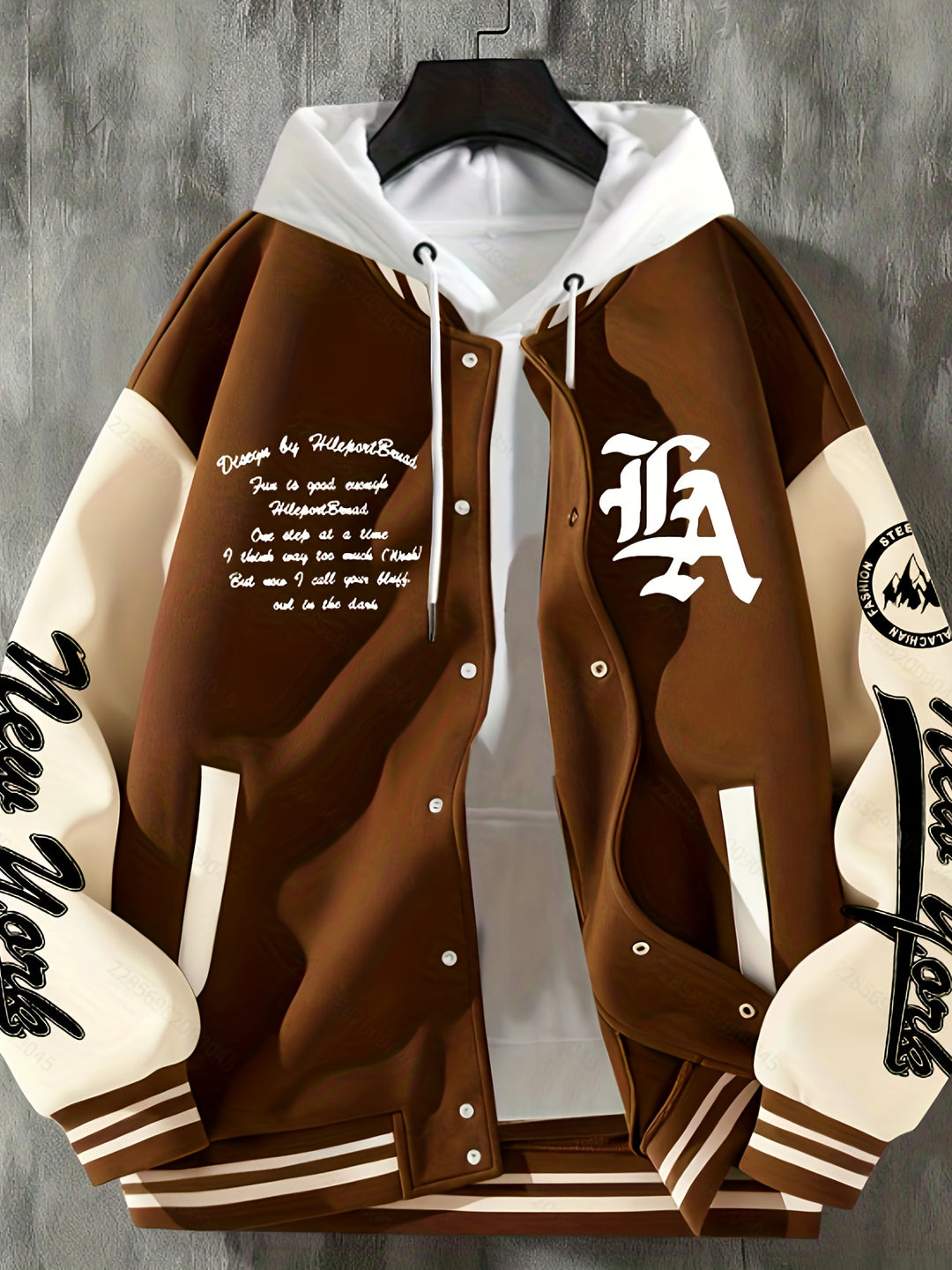Steinke - Baseball Jacket With Button-Up Front