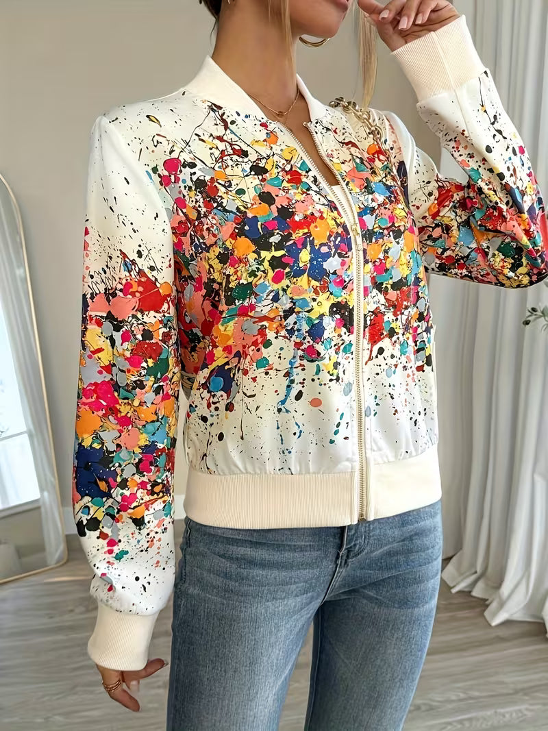 Riena - Vibrant Tie-Dye Print Jacket