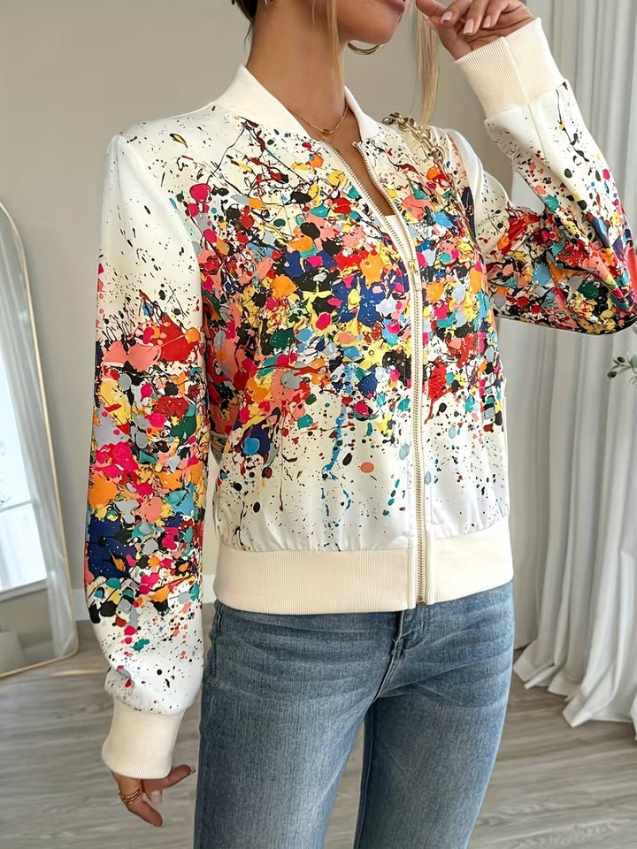 Riena - Vibrant Tie-Dye Print Jacket