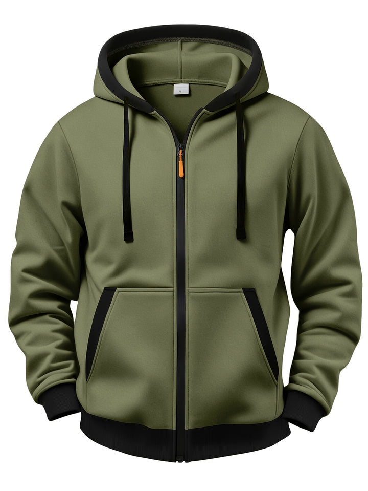 Mussoline - Casual Long Sleeve Winter Hooded With Zipper
