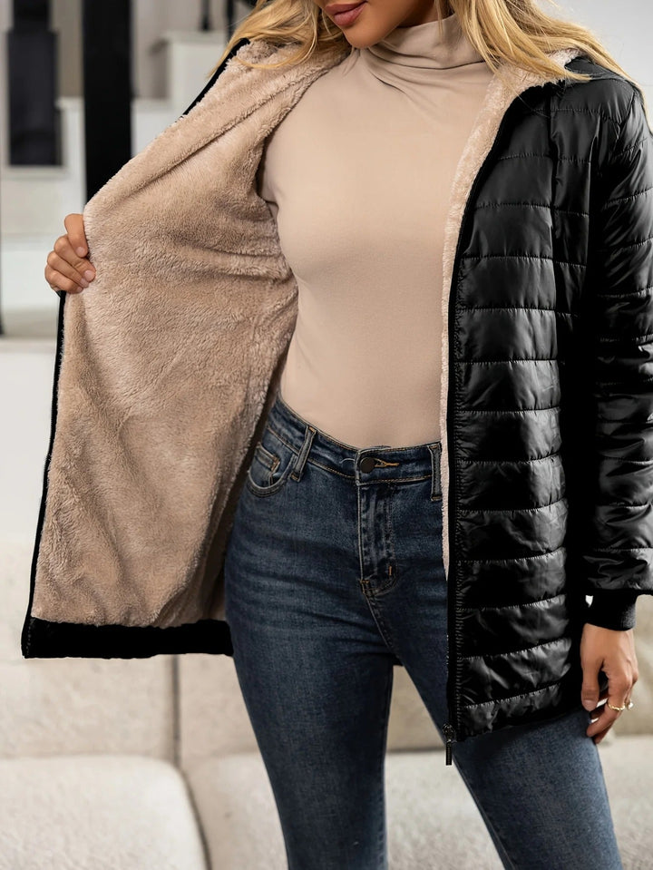 Mercy - Lined Winter Coat With Hoodie