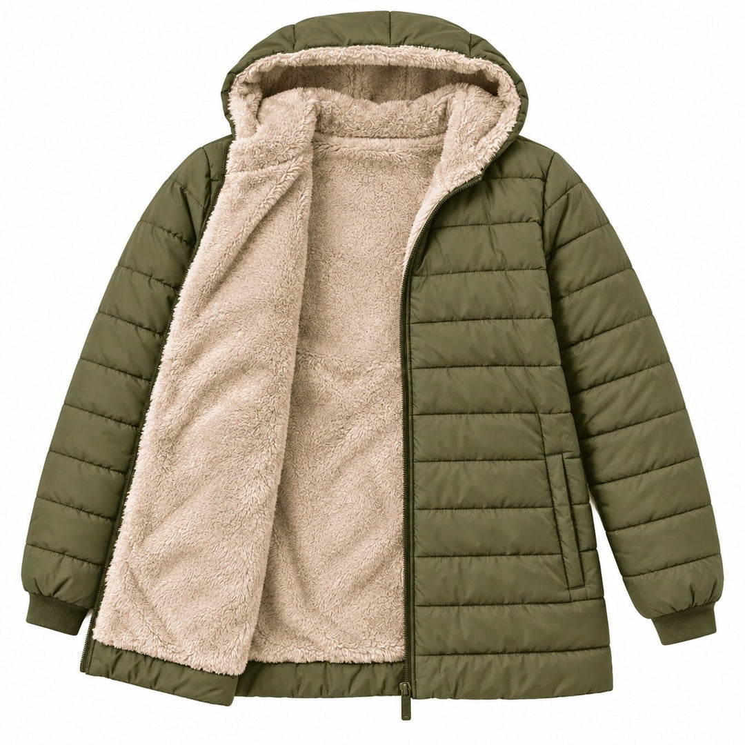 Mercy - Lined Winter Coat With Hoodie