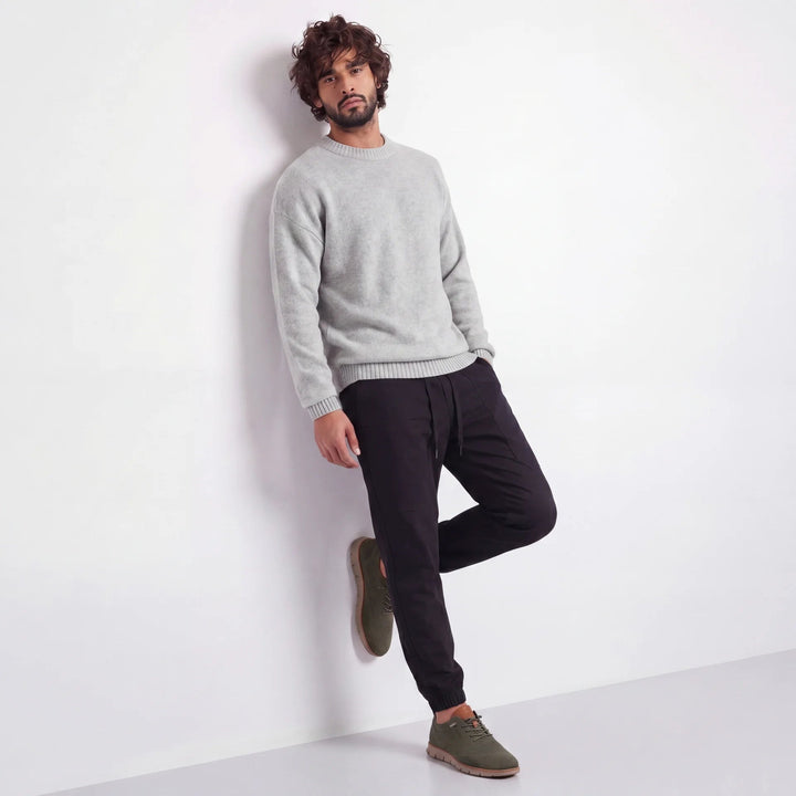 Muhittin - Sneakers With Knit Upper and Lace-Up Closure