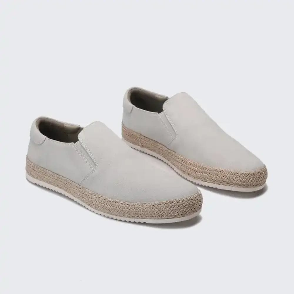 Hanya - Suede Slip On Shoes With Espadrille Soles