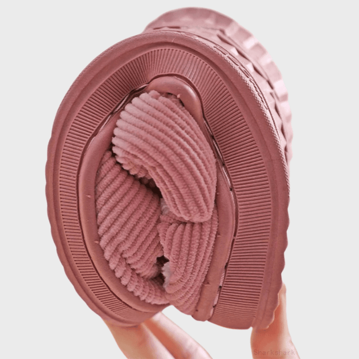 Sunika - Warm Fleece-Lined Closed Toe Slippers