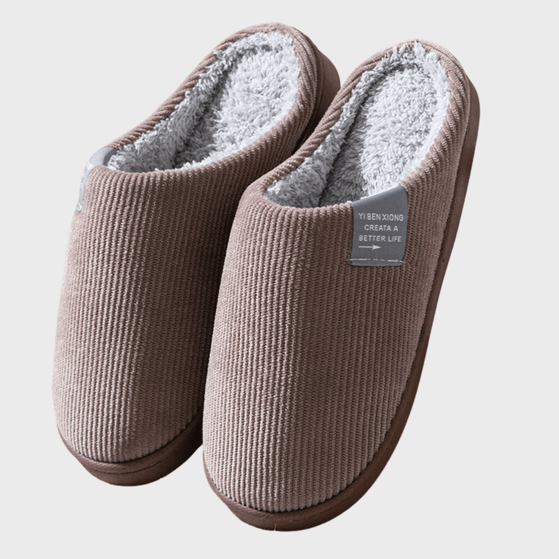Sunika - Warm Fleece-Lined Closed Toe Slippers