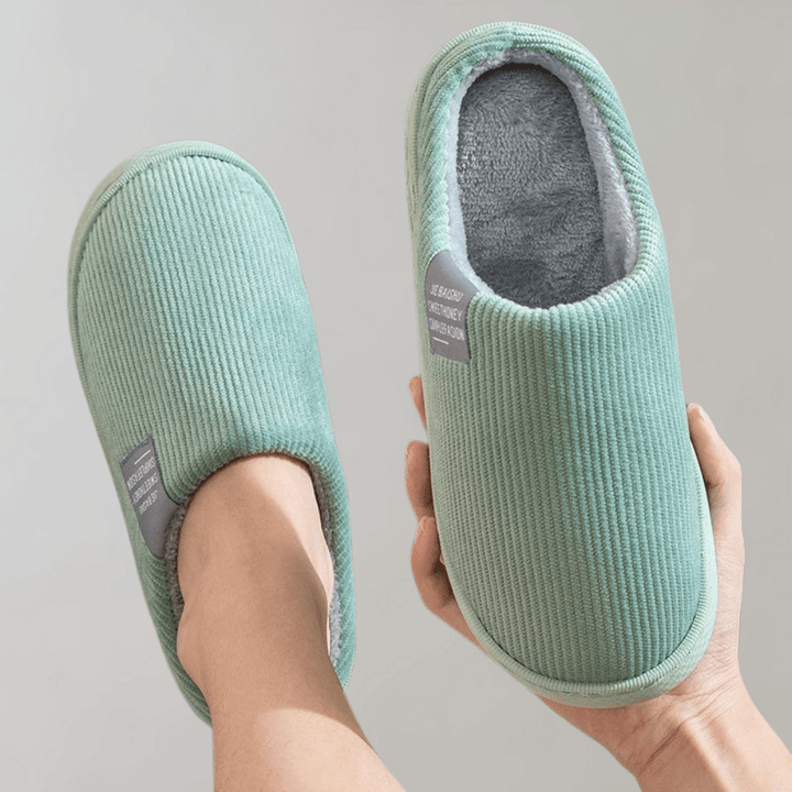 Sunika - Warm Fleece-Lined Closed Toe Slippers