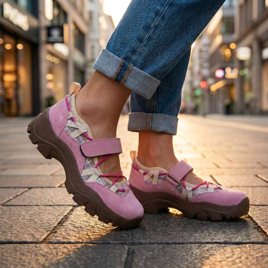 Wylma - Chunky Sole Trainers with Velcro Strap