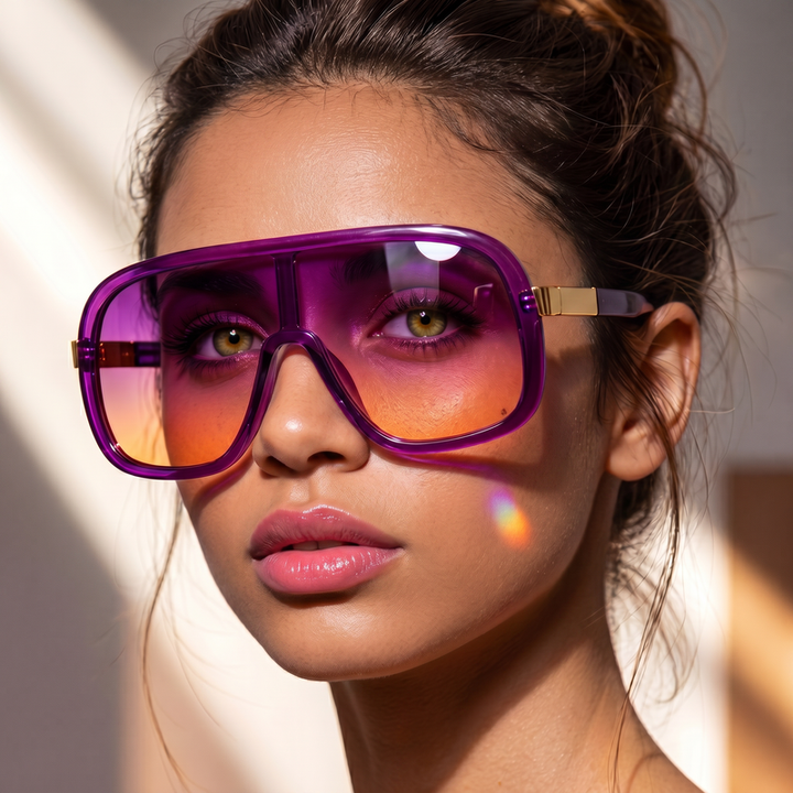 LumaVex - Shield Sunglasses With Broad Tinted Lens