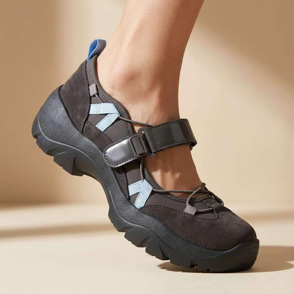 Wylma - Chunky Sole Trainers with Velcro Strap
