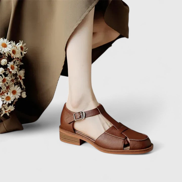 Lusia - Elegant Buckle Strap Sandal