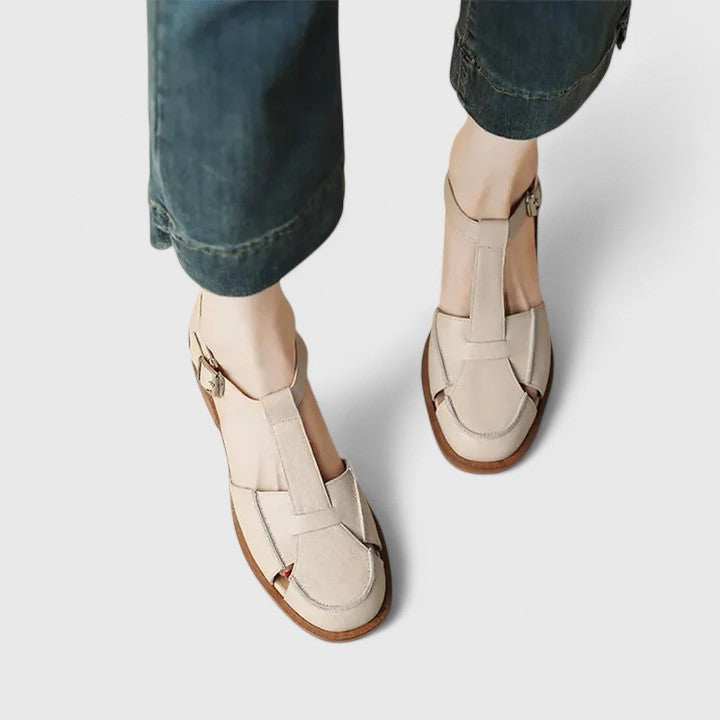 Lusia - Elegant Buckle Strap Sandal