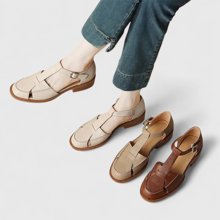 Lusia - Elegant Buckle Strap Sandal