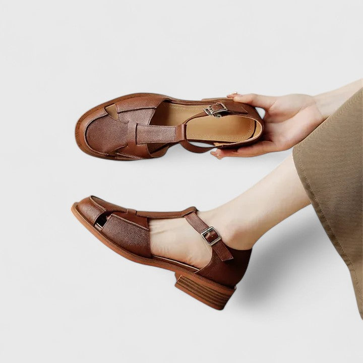 Lusia - Elegant Buckle Strap Sandal
