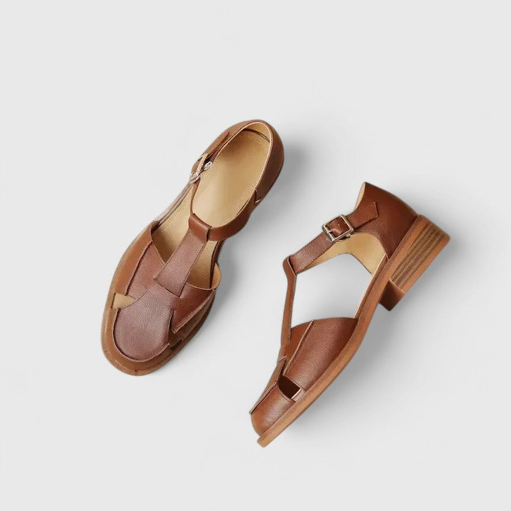 Lusia - Elegant Buckle Strap Sandal