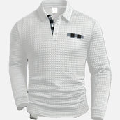 Dekan - Long Sleeve Waffle Polo Shirts