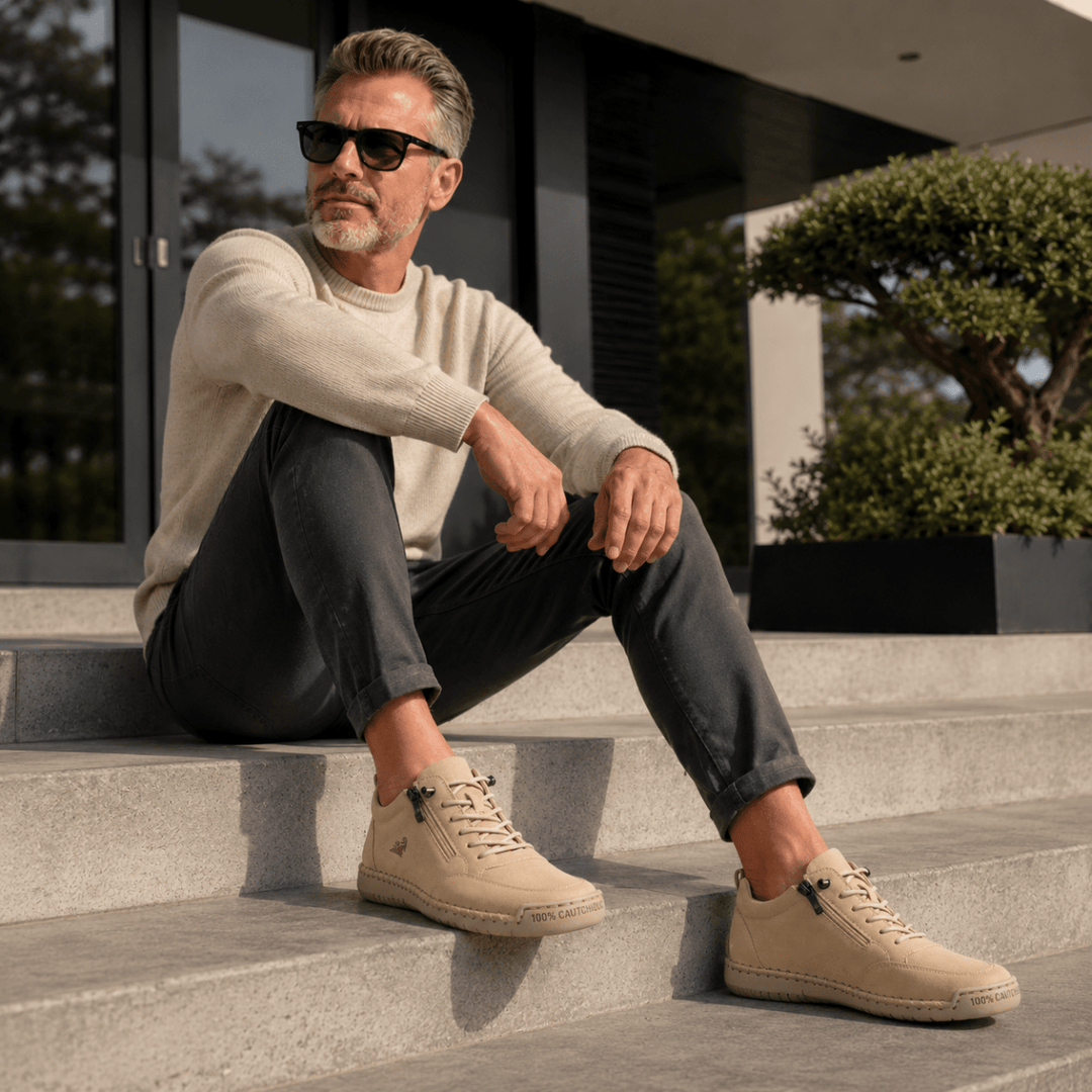 Kanning - Lace-Up Sneakers With Side Zipper