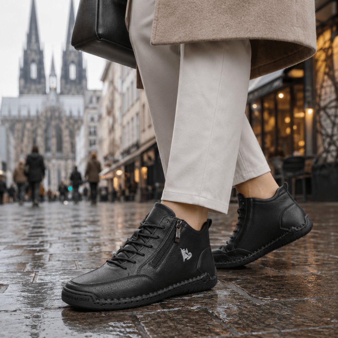 Kanning - Lace-Up Sneakers With Side Zipper