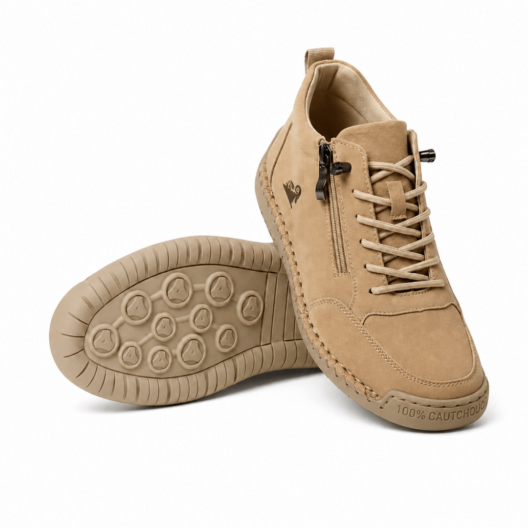 Kanning - Lace-Up Sneakers With Side Zipper