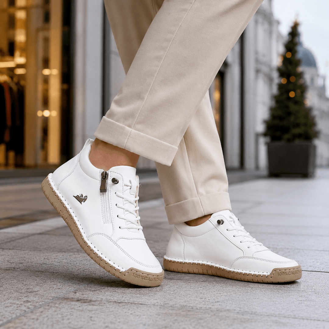 Kanning - Lace-Up Sneakers With Side Zipper