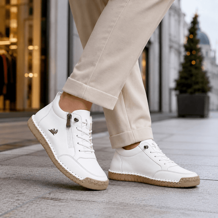 Kanning - Lace-Up Sneakers With Side Zipper
