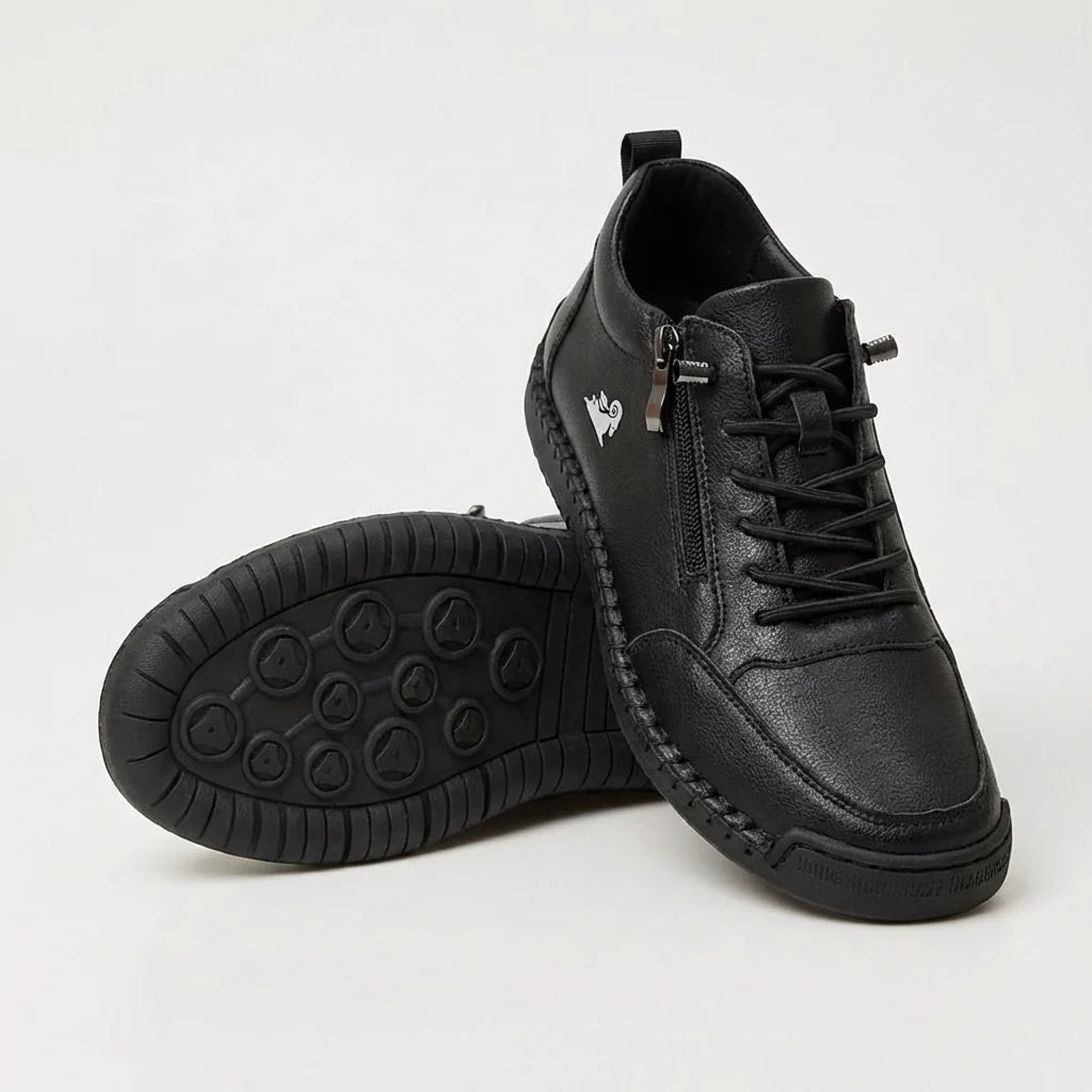 Kanning - Lace-Up Sneakers With Side Zipper